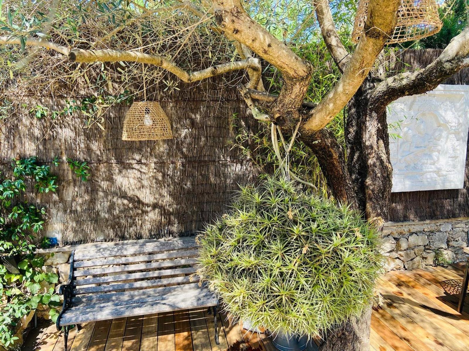 Villa Exotica Et Belle Cabane En Bois Ideal Famille Roquefort-les-Pins Extérieur photo